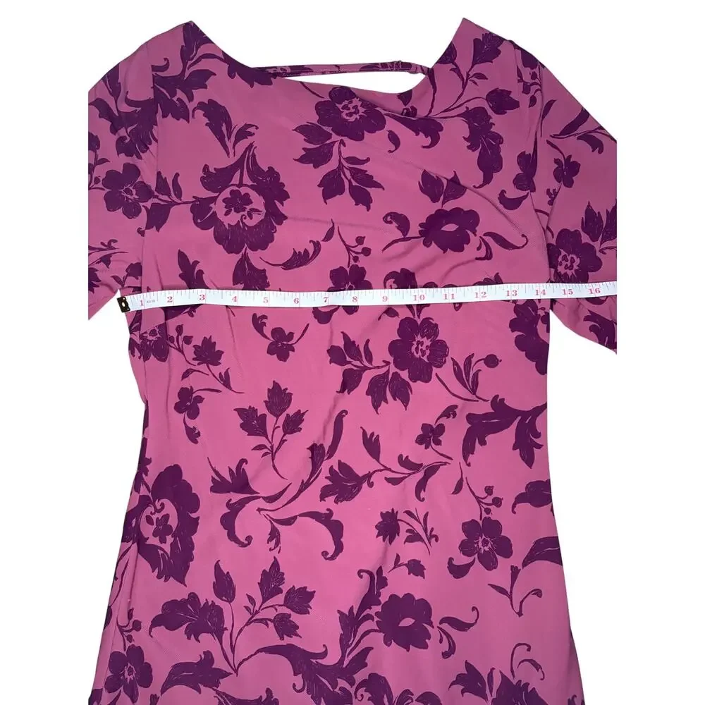 Abercrombie & Fitch Maxi Dress Mauve Pink Floral Women's Sz SP